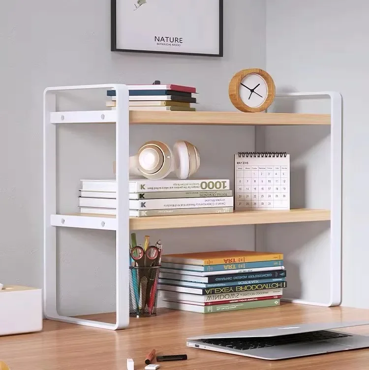 Letter Tray Desk - Plank Desktop Organizer Opslag Boekenplank Studentenbureau