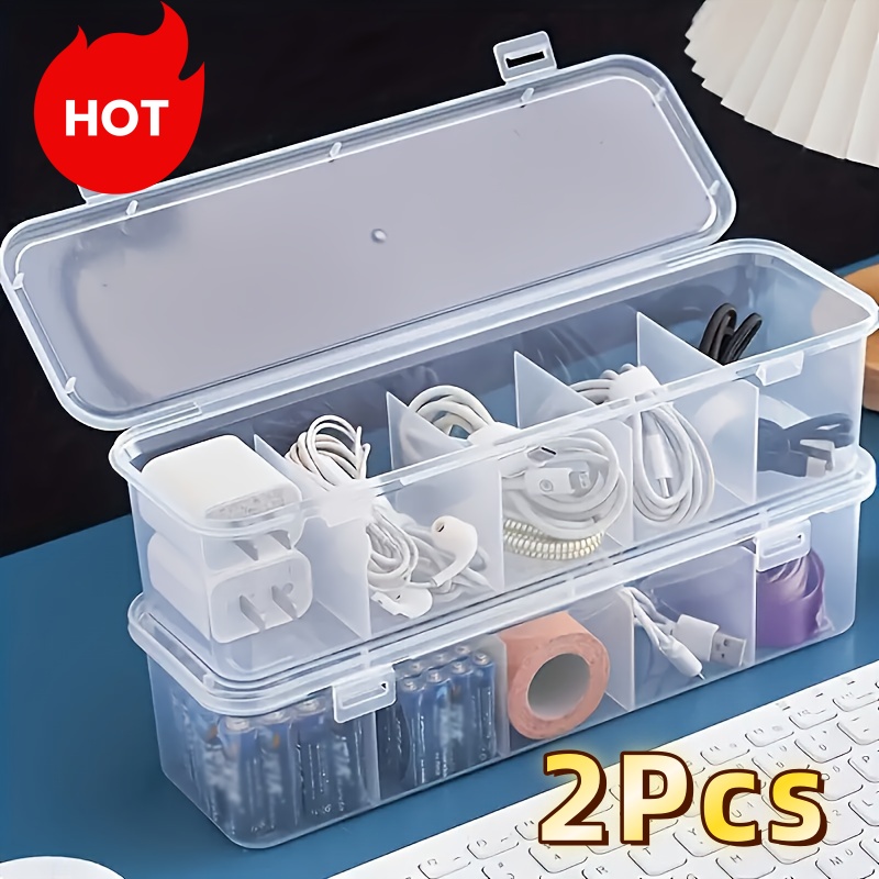 Home Office Jobs - 2 stuks grote kabelmanagementbox met deksel,