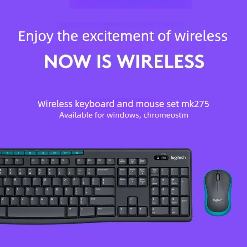 English Home Office - Logitech MK275 draadloos toetsenbord en muis,