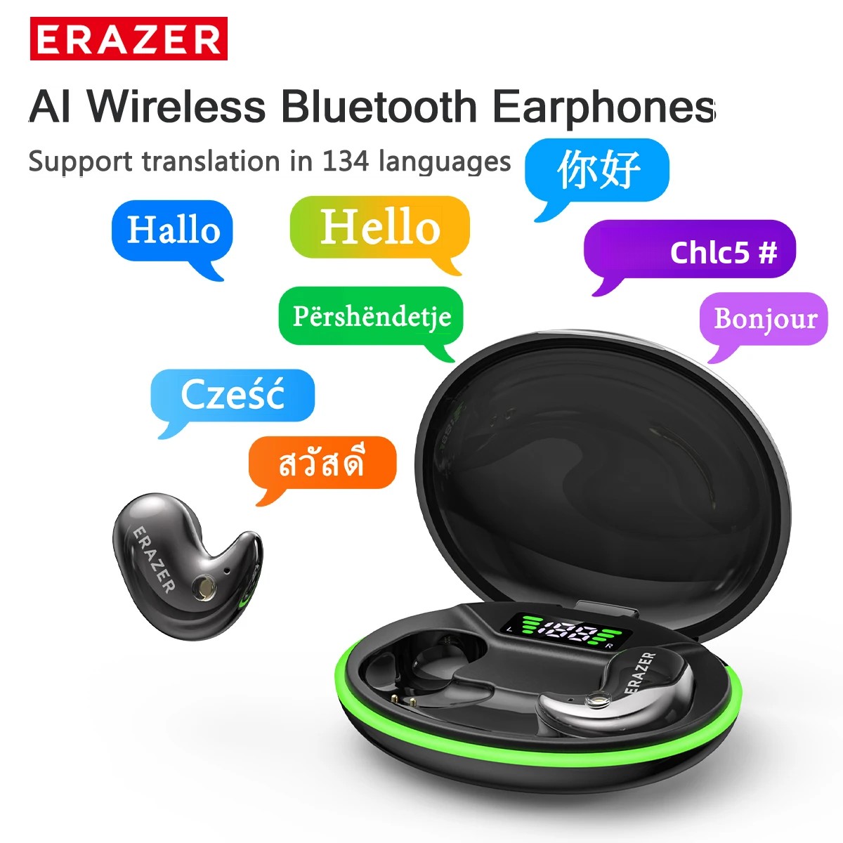 Noise Canceling Headphones - EARZER XF58 In-Ear Bluetooth Hoofdtelefoon Met