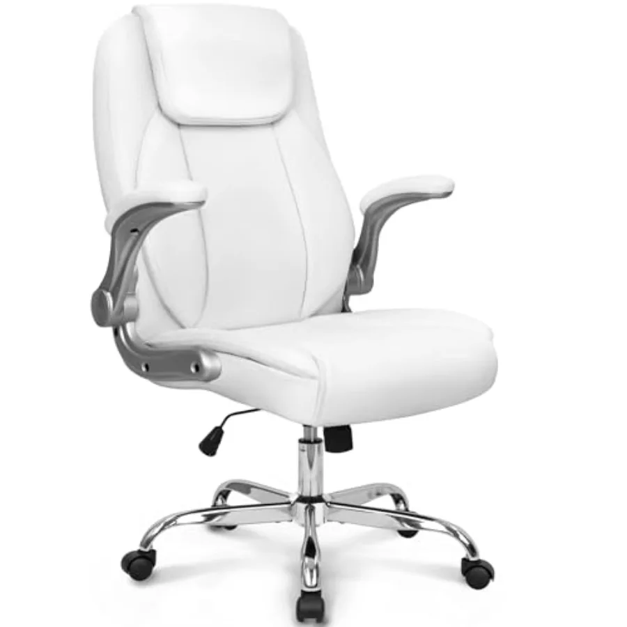 Ergonomic Office Chair - Bureaustoel voor ergonomische werkplekken, PU-leer, hoge