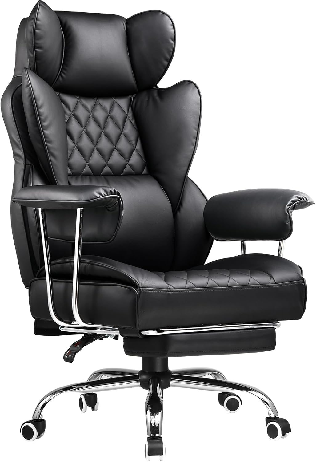 Ergonomic Office Chair - Grote en hoge bureaustoel met voetsteun,