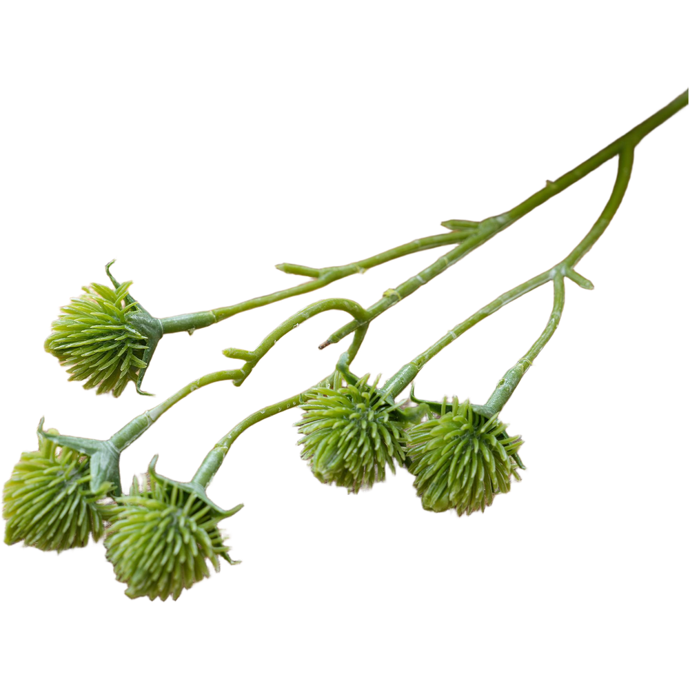 Home Office Backdrop - 5 stuks groene kunstmatige stekelige bloemen