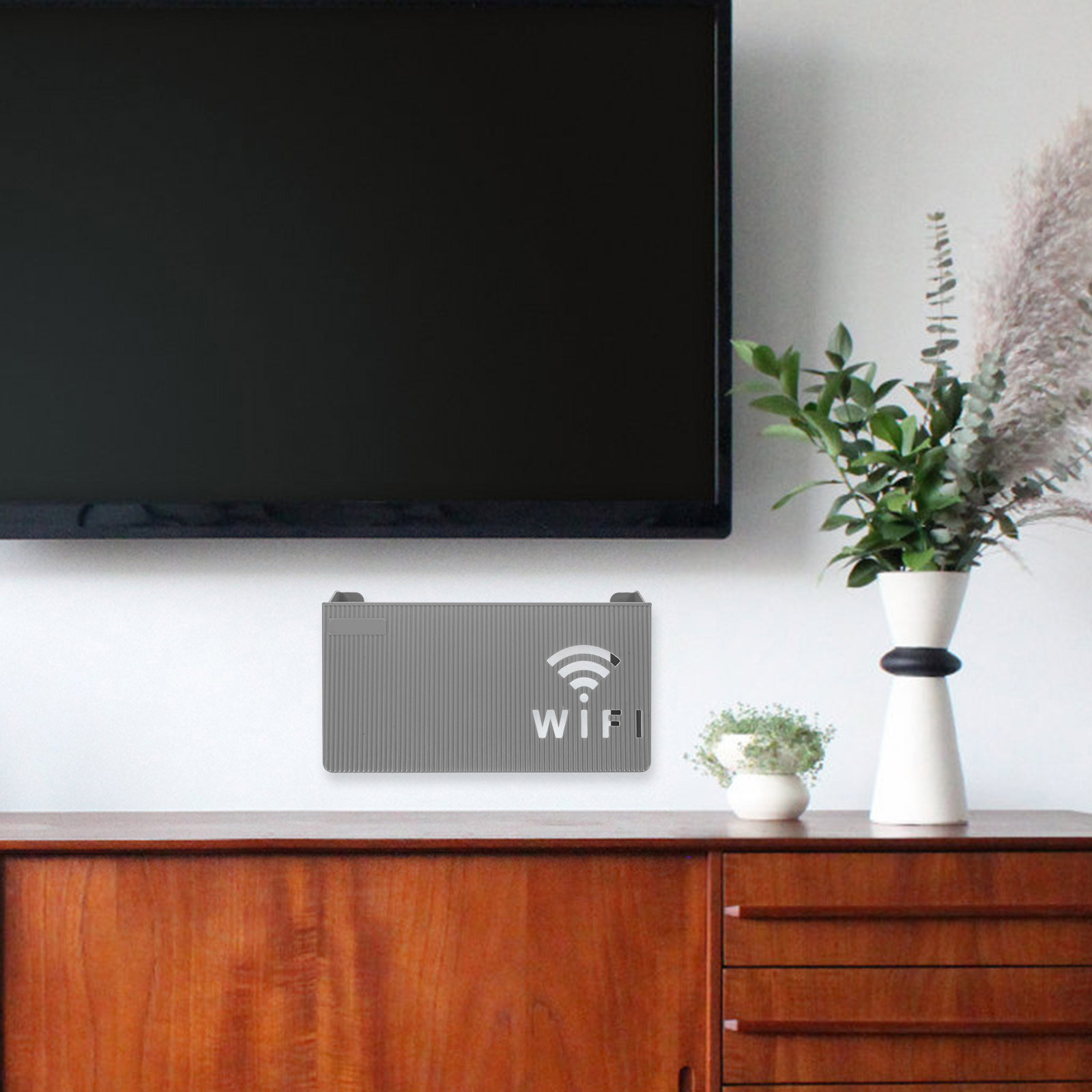 Home Office Box - Wandmontage opbergdoos voor routers, gemaakt van