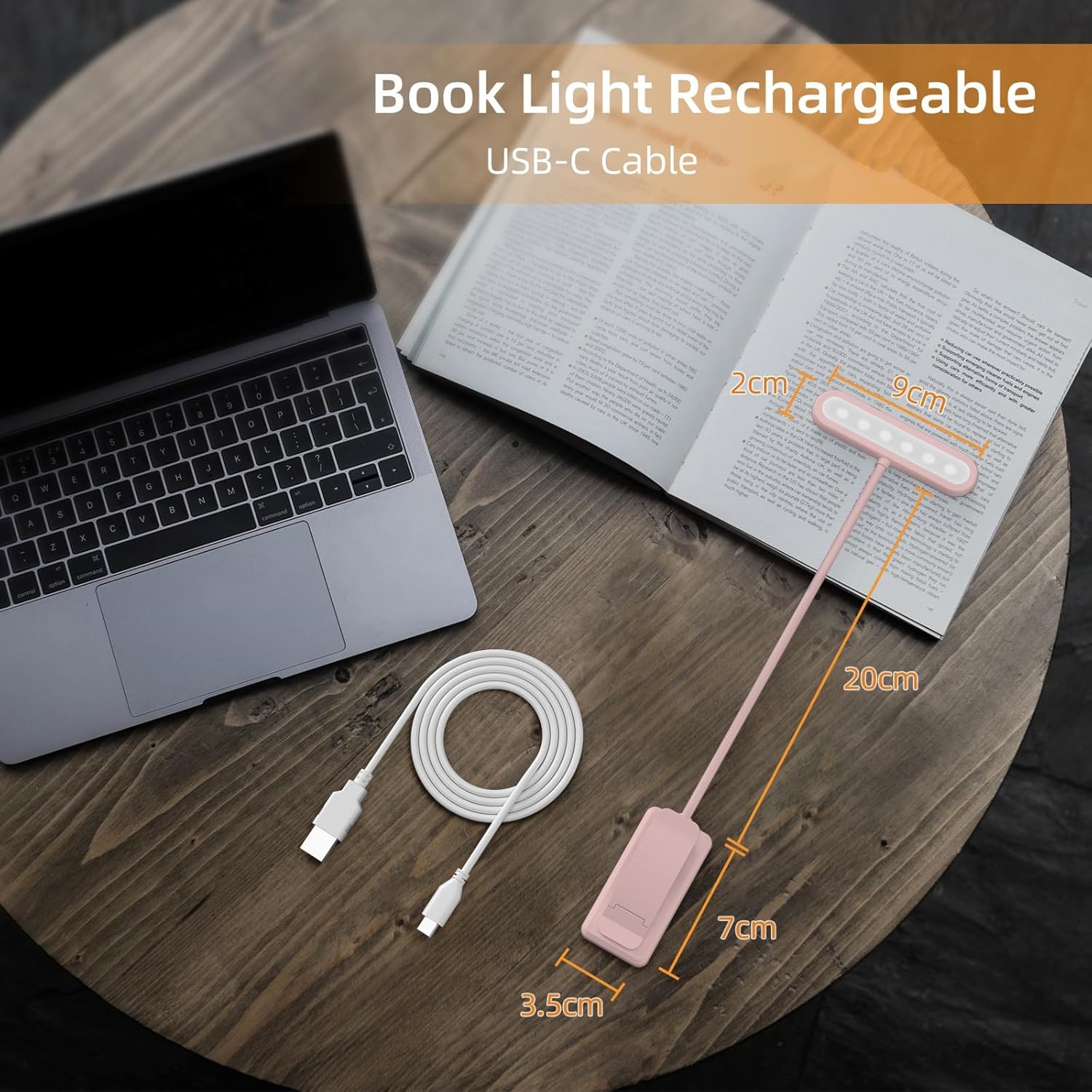 Leeslamp Boekklem Zwart/Wit/Ro - Desk Lamp Led recensie en prijs