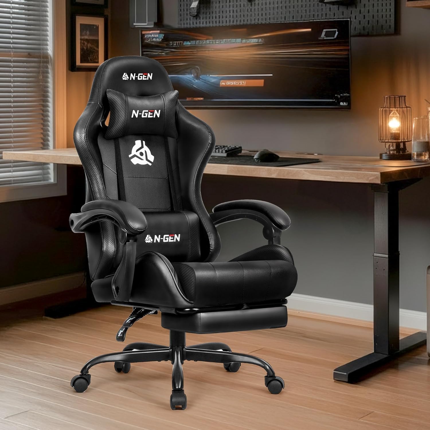 Gamingstoel met voetensteun, l - Ergonomic Office Chair recensie en prijs