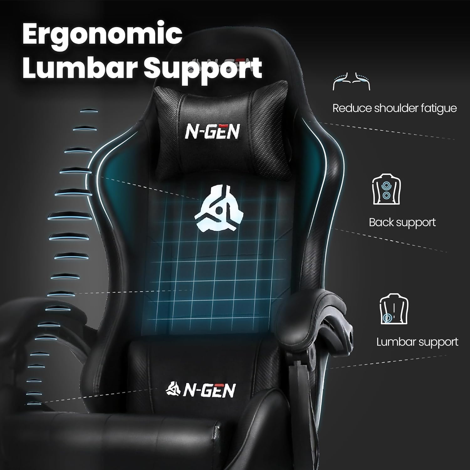 Gamingstoel met voetensteun, l - Ergonomic Office Chair recensie en prijs