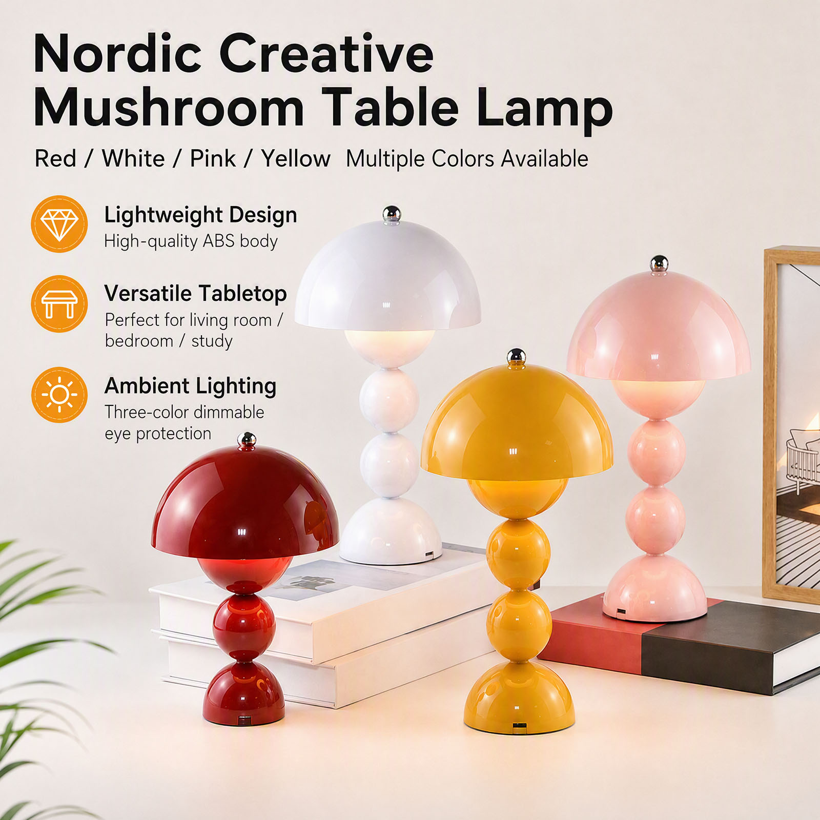 Tafellamp met paddenstoelvormi - Desk Lamp Led recensie en prijs