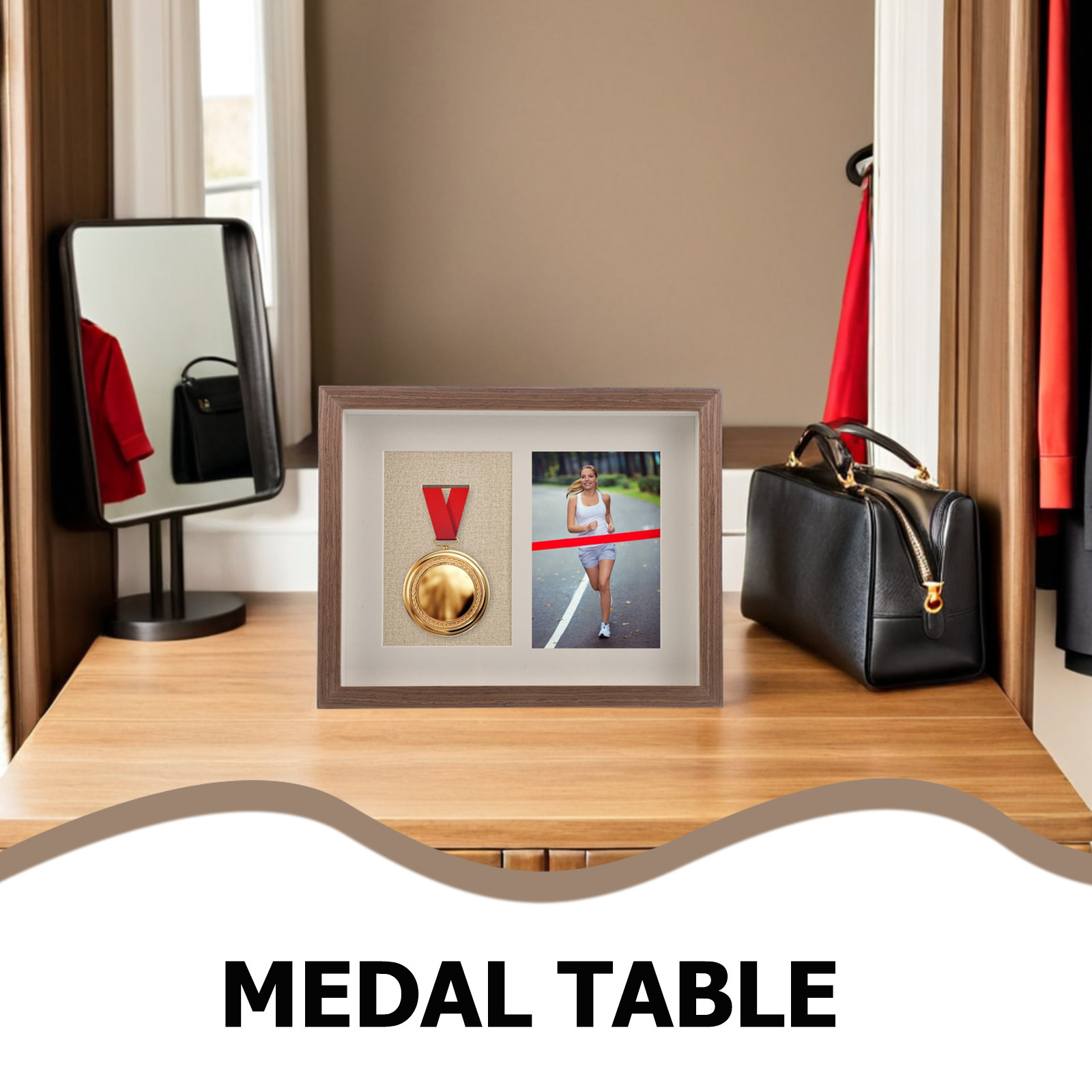 Houten medaillehouder, 10 inch - Home Office Box recensie en prijs
