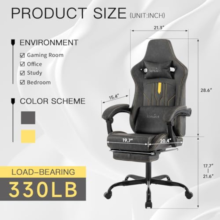 Gamingstoel met voetsteun voor - Ergonomic Office Chair recensie en prijs