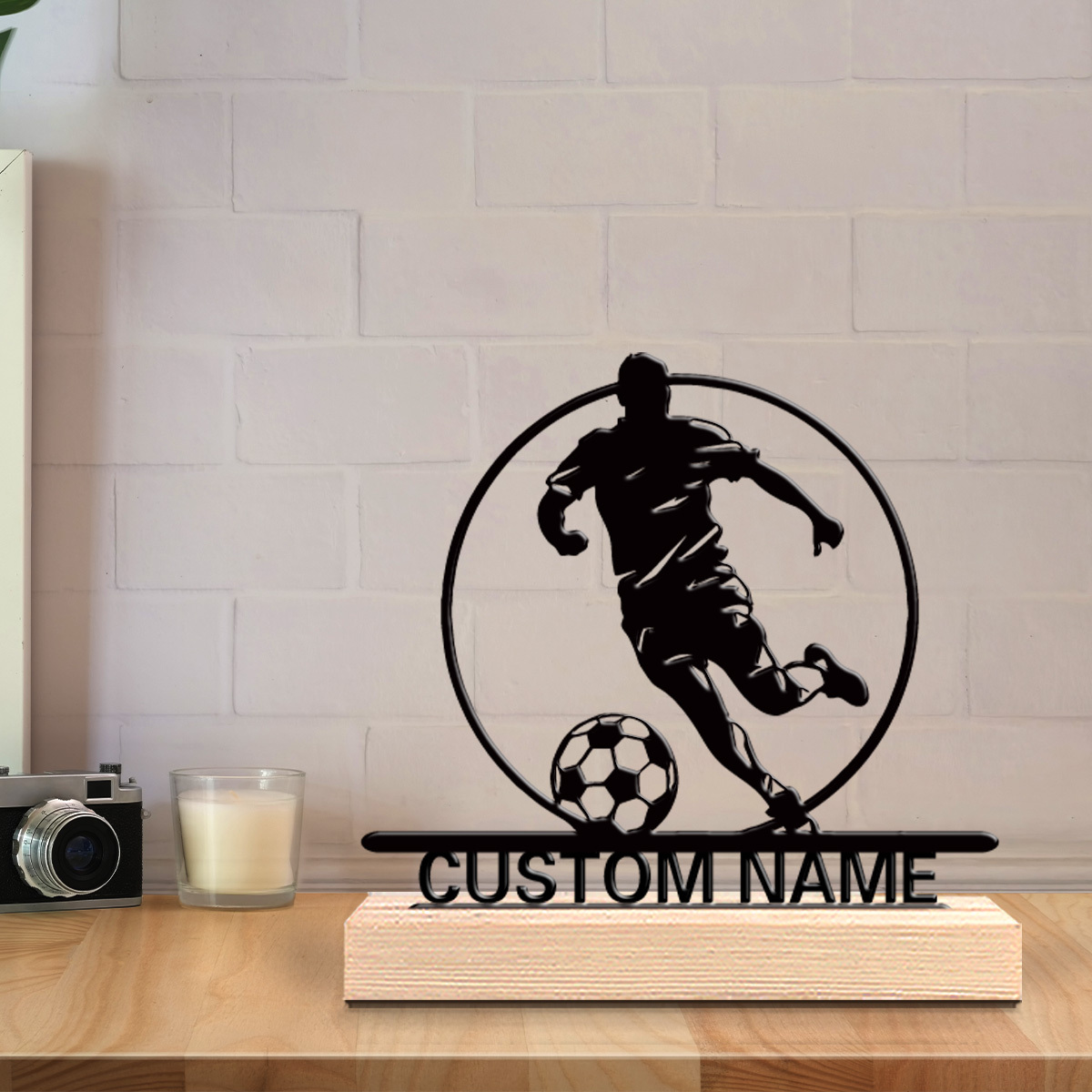 Aangepaste voetbalspeler metal - Home Office Jobs recensie en prijs