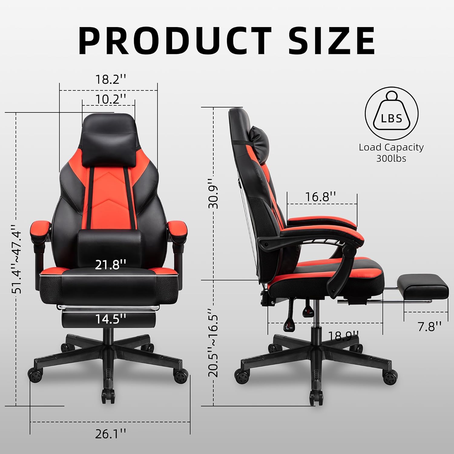 Gamingstoel met voetensteun, m - Ergonomic Office Chair recensie en prijs