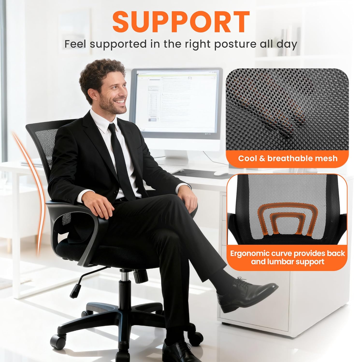 Ergonomische mesh bureaustoel  - Ergonomic Office Chair recensie en prijs