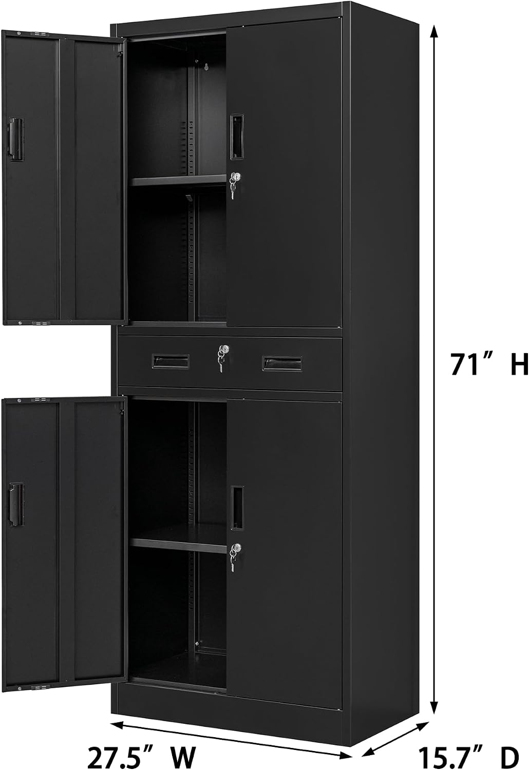 Hoge metalen opbergkast met la - File Cabinet Drawer recensie en prijs