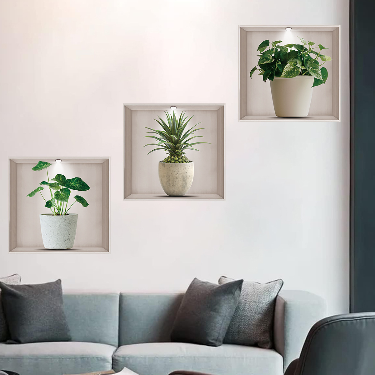 Bloempotten, Groene Planten, M - Home Office Backdrop recensie en prijs