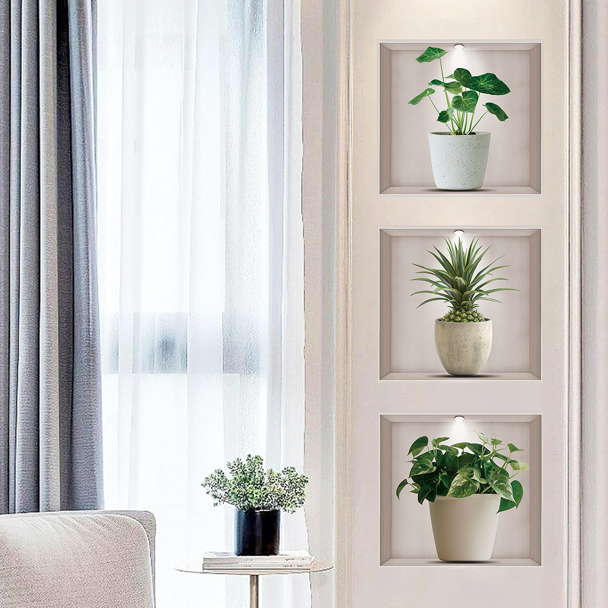 Bloempotten, Groene Planten, M - Home Office Backdrop recensie en prijs