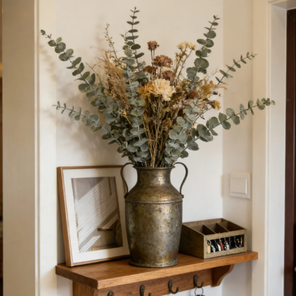 Kunstmatige eucalyptusbladboek - Home Office Backdrop recensie en prijs
