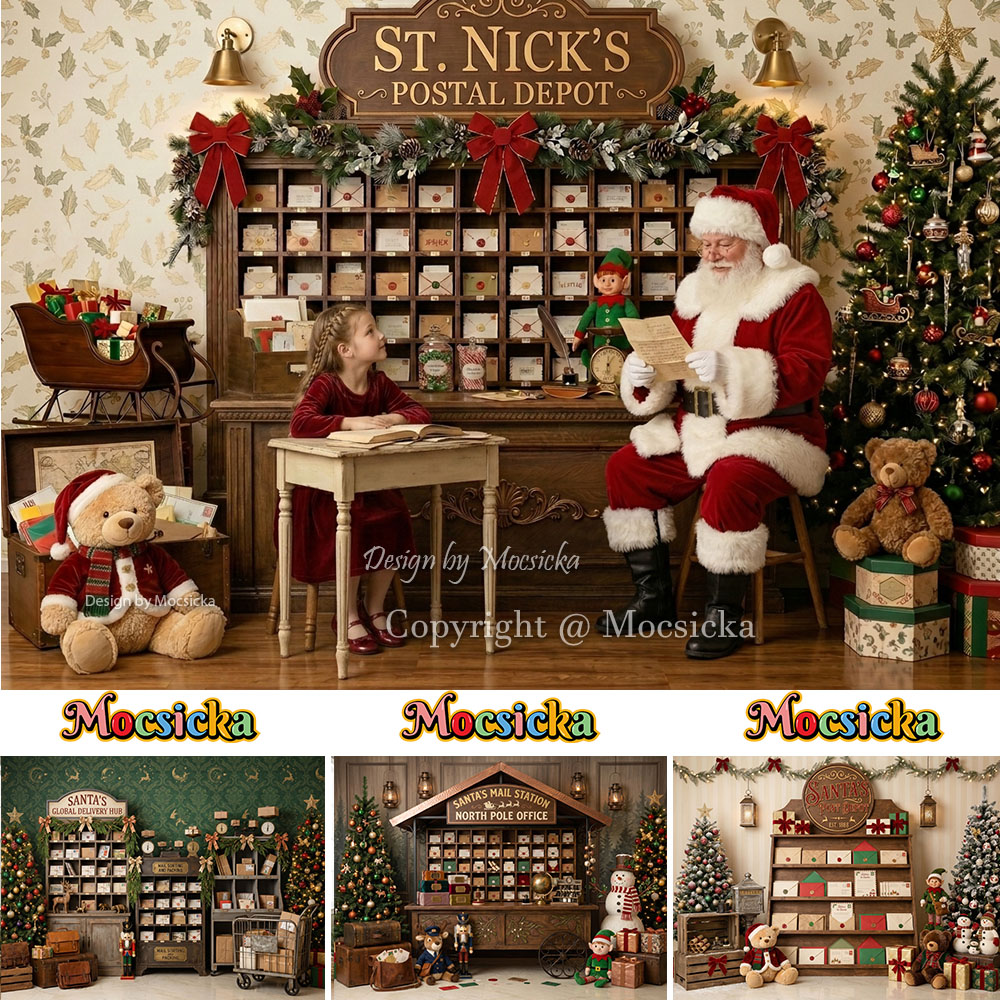 Mocsicka Kerstmis Noordpool Po - Home Office Backdrop recensie en prijs