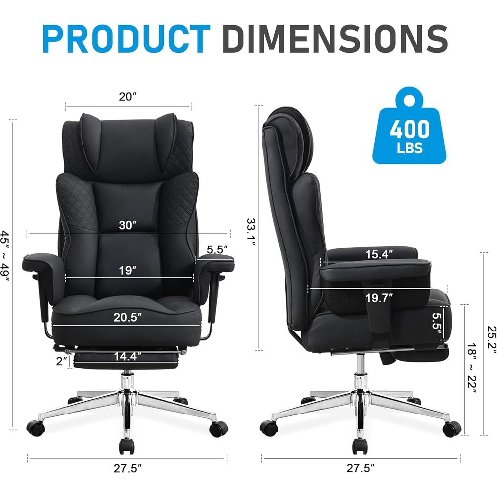 Grote en hoge bureaustoel, erg - Ergonomic Office Chair recensie en prijs