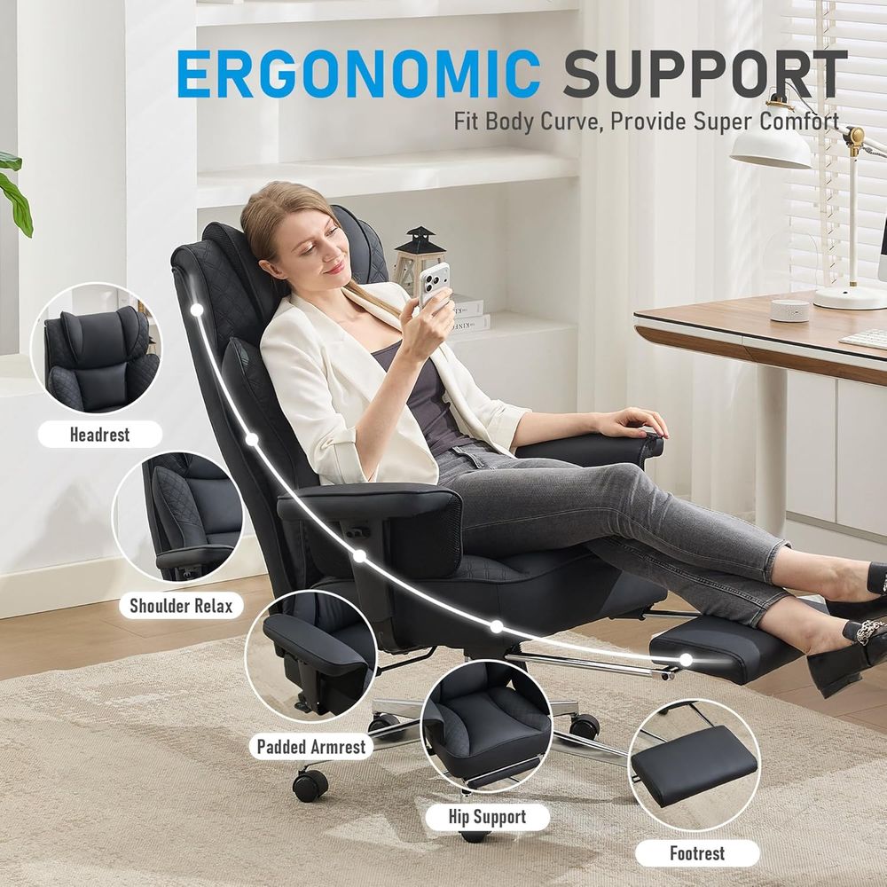 Grote en hoge bureaustoel, erg - Ergonomic Office Chair recensie en prijs