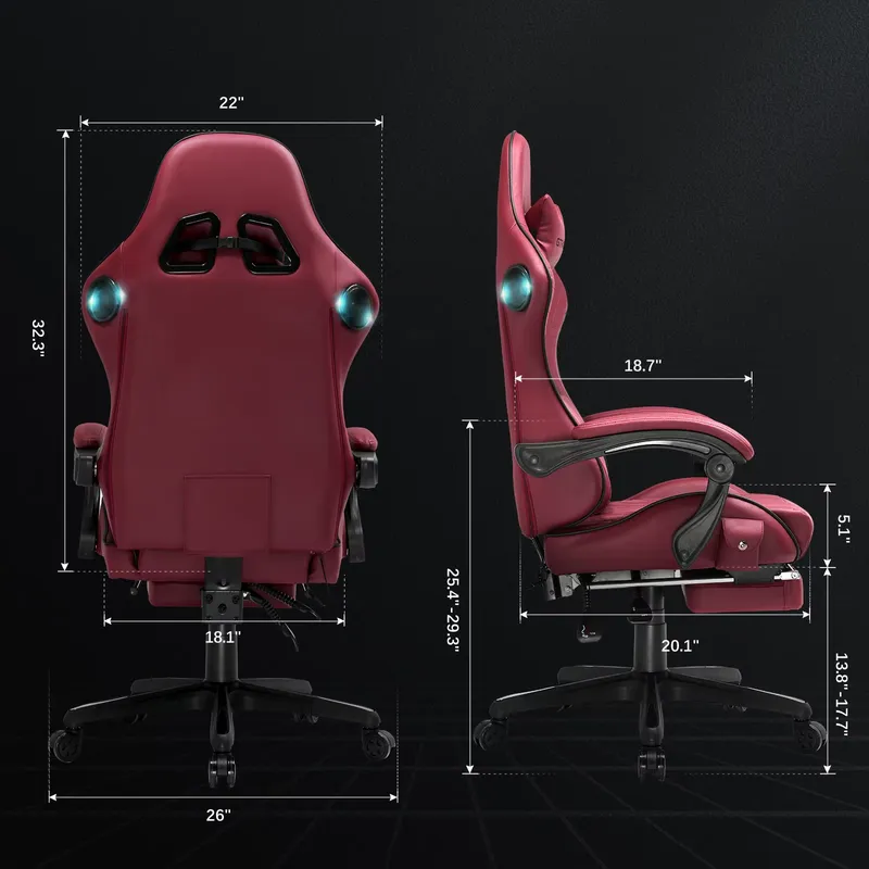 GTPLAYER gamingstoel met ingeb - Ergonomic Office Chair recensie en prijs