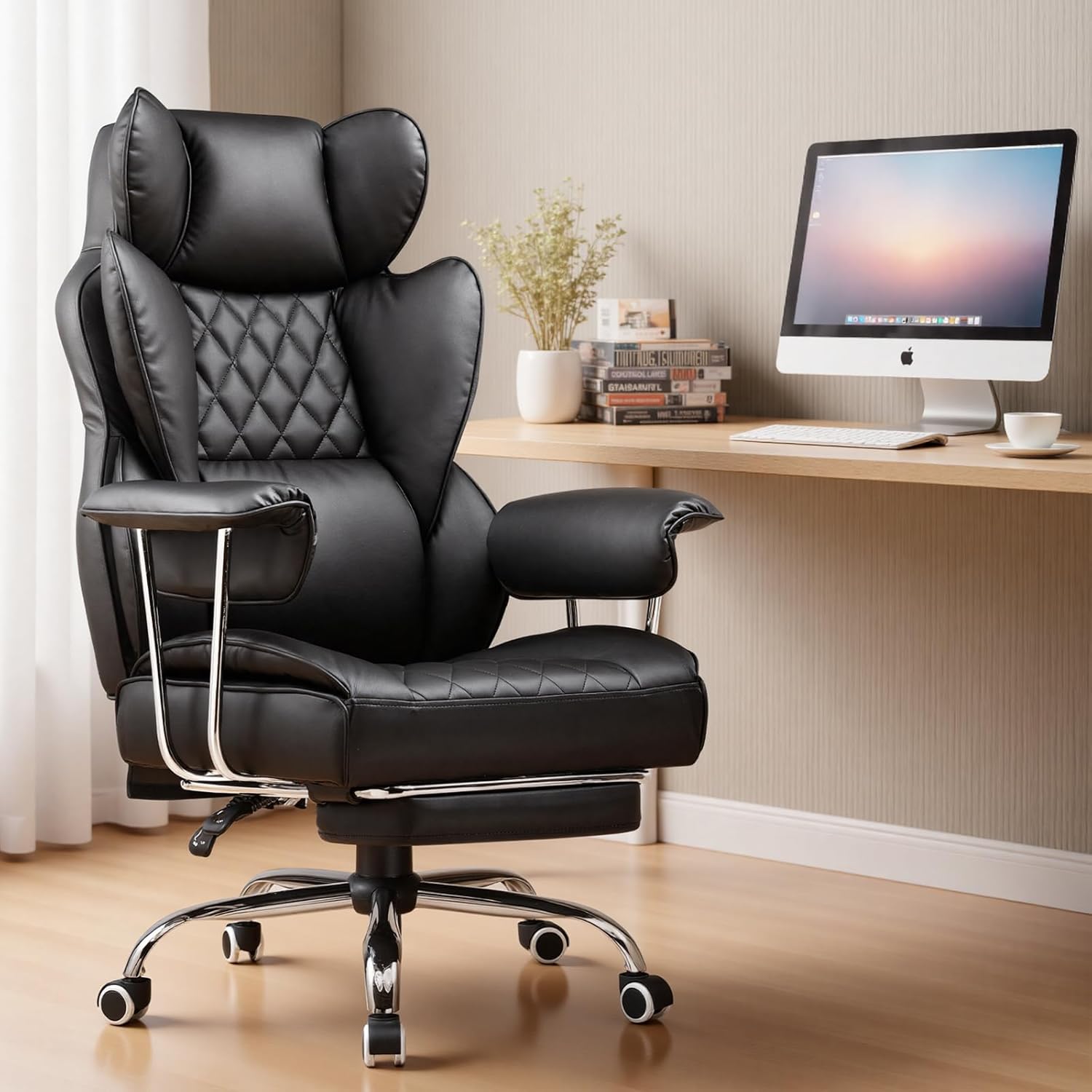 Grote en hoge bureaustoel met  - Ergonomic Office Chair recensie en prijs