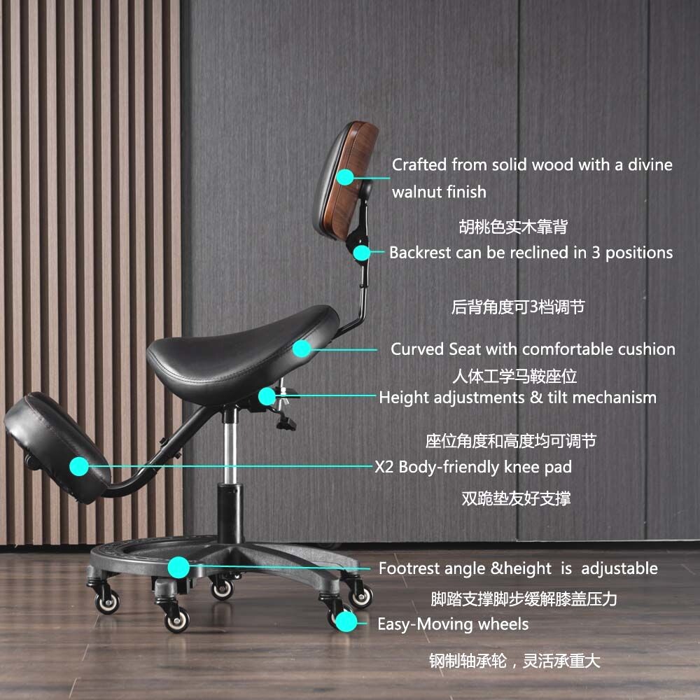 Verstelbare ergonomische knies - Ergonomic Office Chair recensie en prijs