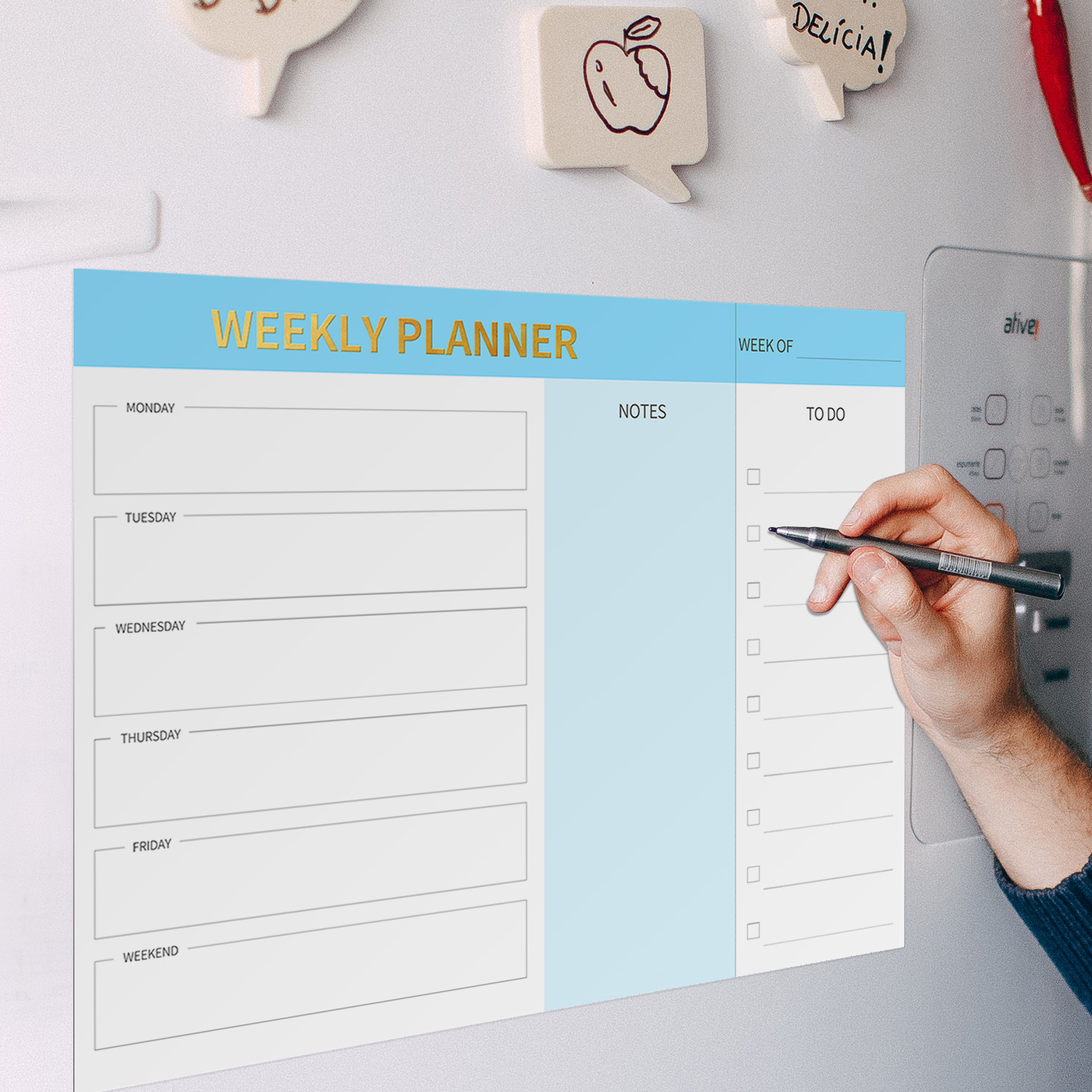 Magnetische wekelijkse planner - Letter Tray Desk recensie en prijs