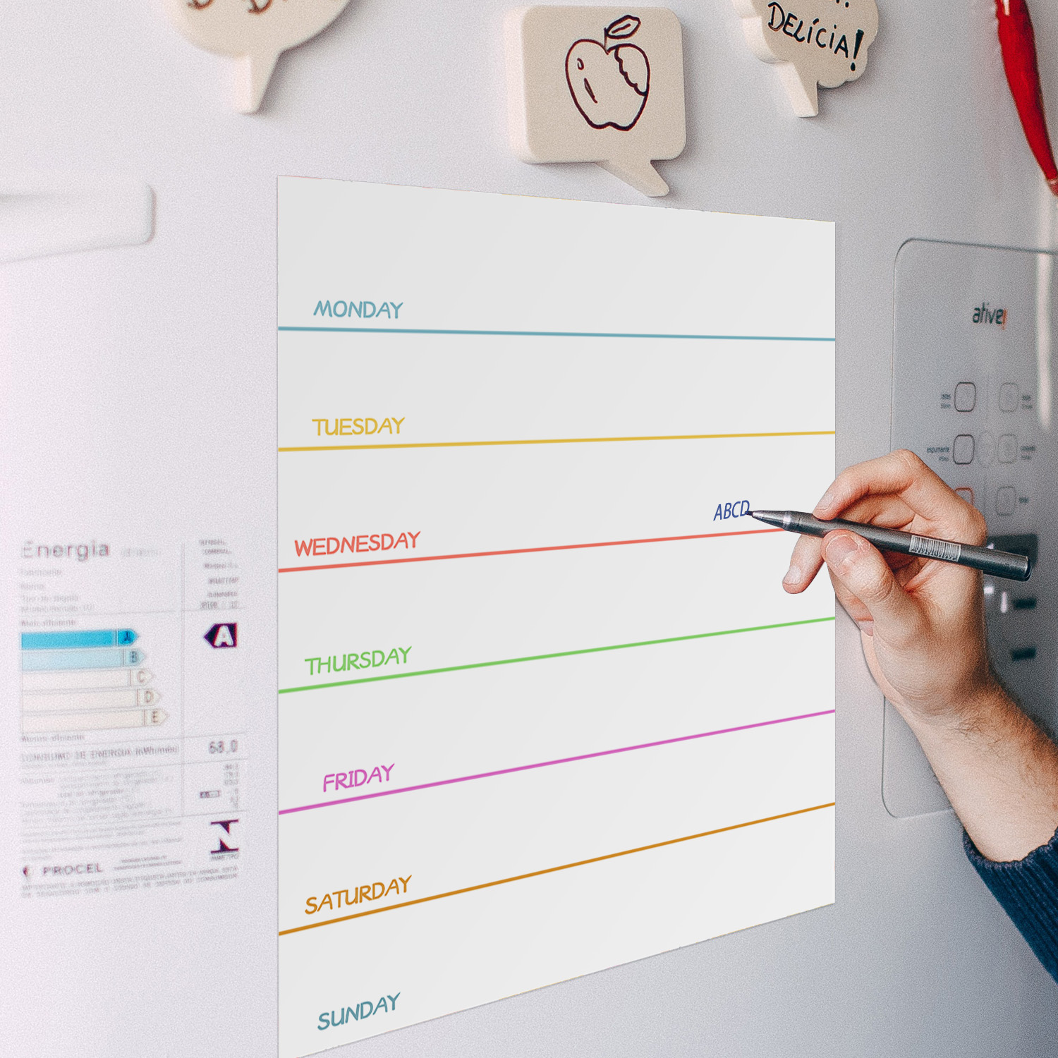 Magnetische wekelijkse planner - Letter Tray Desk recensie en prijs