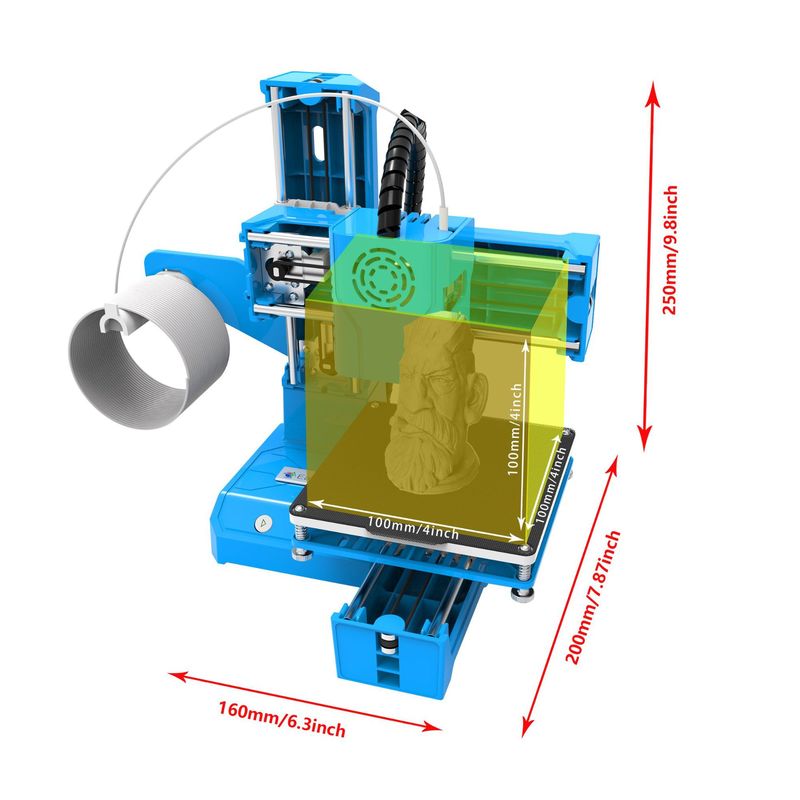 EasyThreed K9 Mini 3D-printer, - English Home Office recensie en prijs
